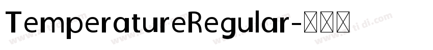 TemperatureRegular字体转换