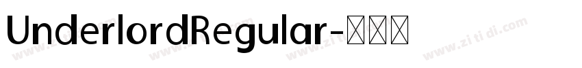 UnderlordRegular字体转换