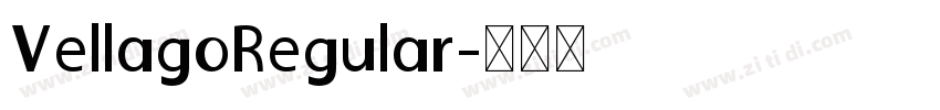 VellagoRegular字体转换