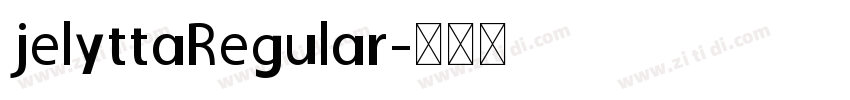 jelyttaRegular字体转换