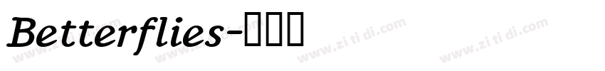 Betterflies字体转换