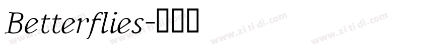 Betterflies字体转换