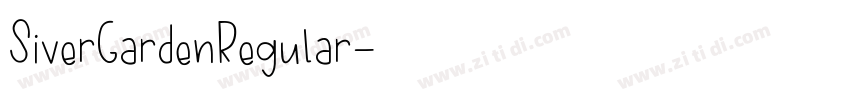 SiverGardenRegular字体转换