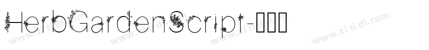 HerbGardenScript字体转换