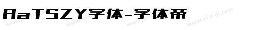 AaTSZY字体字体转换