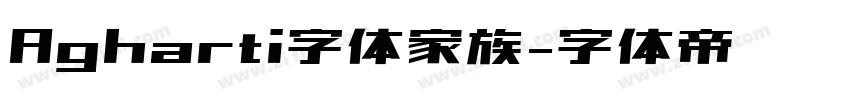 Agharti字体家族字体转换