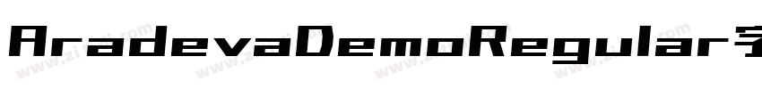 AradevaDemoRegular字体字体转换