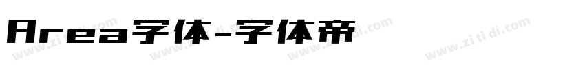 Area字体字体转换