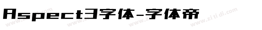 Aspect3字体字体转换