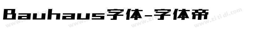 Bauhaus字体字体转换