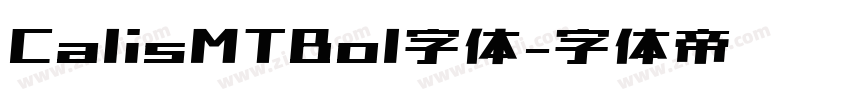 CalisMTBol字体字体转换