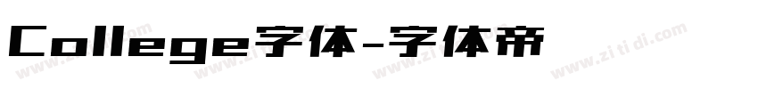 College字体字体转换