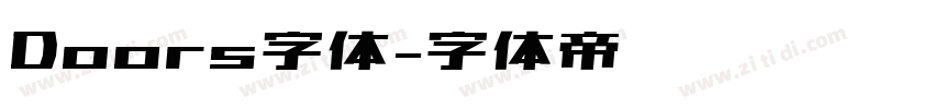 Doors字体字体转换