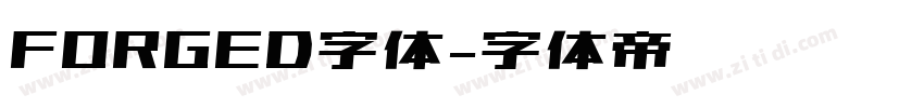 FORGED字体字体转换