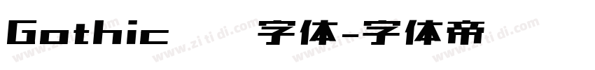 Gothic衬线字体字体转换