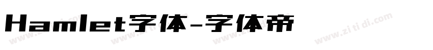 Hamlet字体字体转换
