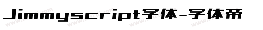 Jimmyscript字体字体转换