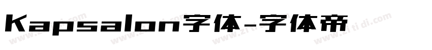 Kapsalon字体字体转换
