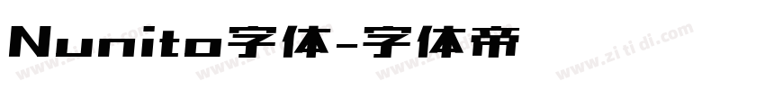 Nunito字体字体转换