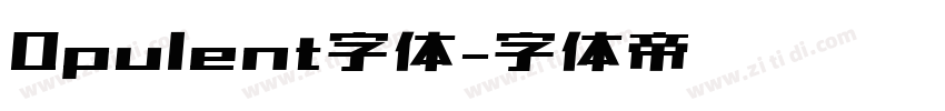 Opulent字体字体转换