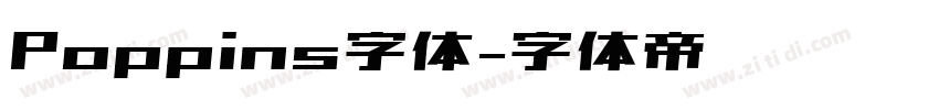 Poppins字体字体转换