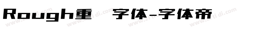 Rough重叠字体字体转换