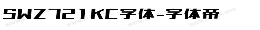 SWZ721KC字体字体转换