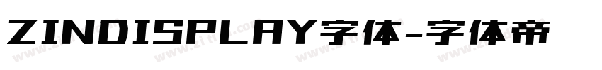 ZINDISPLAY字体字体转换