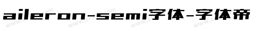 aileron-semi字体字体转换