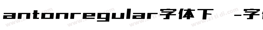 antonregular字体下载字体转换