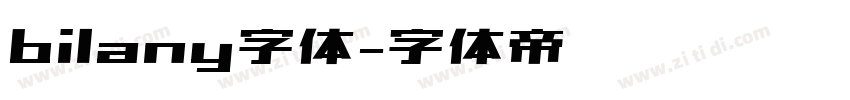 bilany字体字体转换