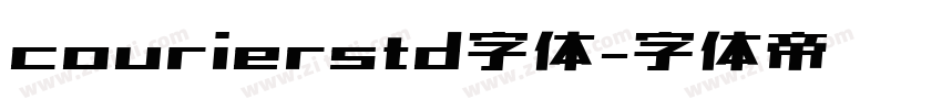 courierstd字体字体转换