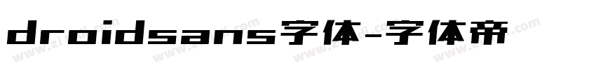 droidsans字体字体转换