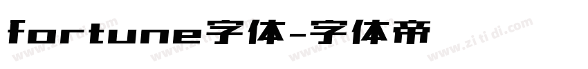 fortune字体字体转换
