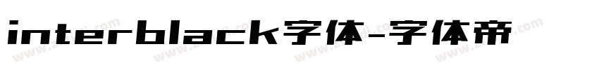 interblack字体字体转换