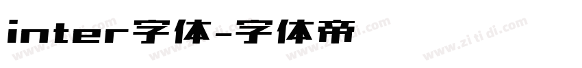 inter字体字体转换