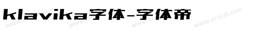 klavika字体字体转换