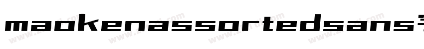 maokenassortedsans字体字体转换
