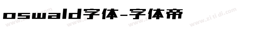oswald字体字体转换