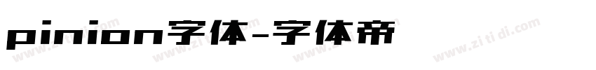 pinion字体字体转换