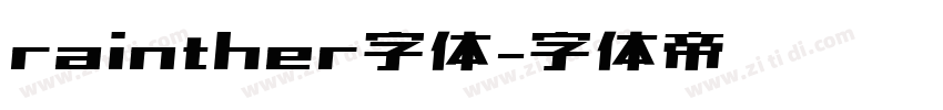 rainther字体字体转换