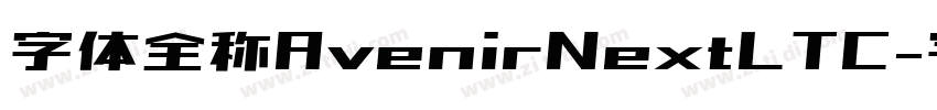 字体全称AvenirNextLTC字体转换