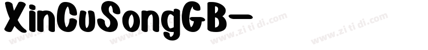 XinCuSongGB字体转换