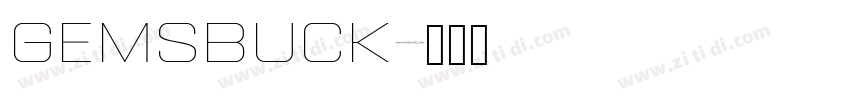 Gemsbuck字体转换