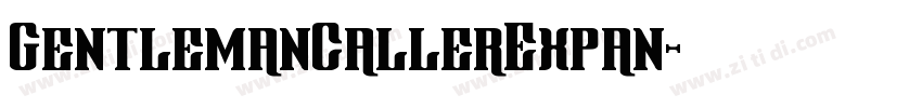 GentlemanCallerExpan字体转换