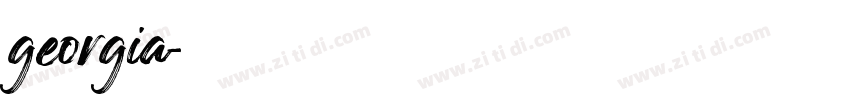 georgia字体转换
