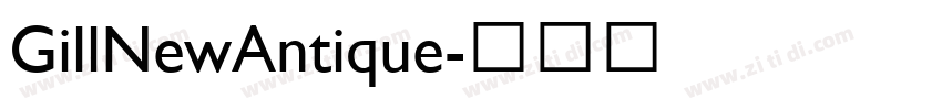 GillNewAntique字体转换
