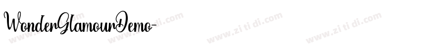 WonderGlamourDemo字体转换