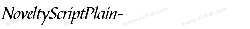 NoveltyScriptPlain字体转换 NoveltyScriptPlain字体转换