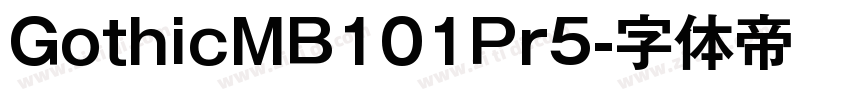 GothicMB101Pr5字体转换